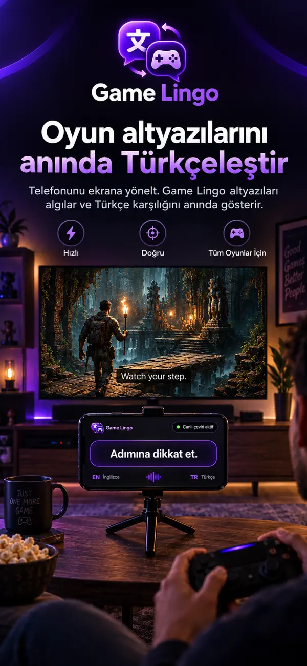 GameLingo App Store — Canlı oyun çevirisi