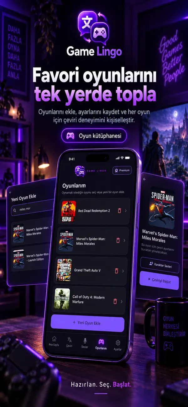 GameLingo App Store — Oyun kütüphanesi